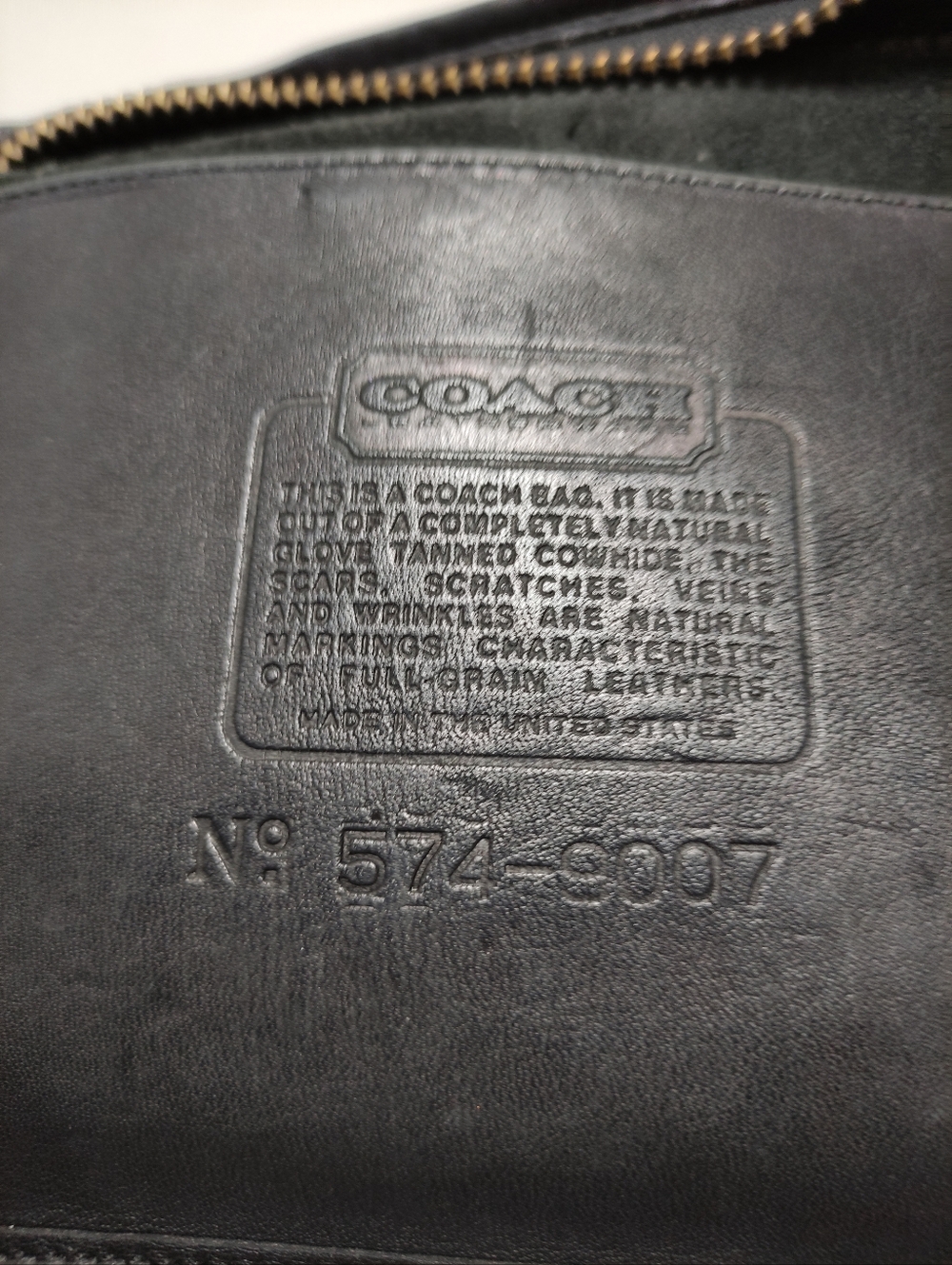 Vintage Coach 9730 Shoulder Sac Black Made in USA - Picture 11 of 13